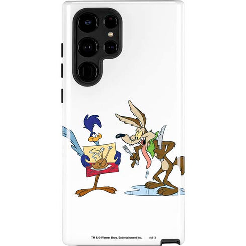 Looney Tunes Road Runner Wile E Coyote Food Galaxy S25 Ultra Impact Case